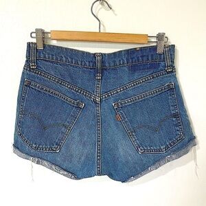 Vintage Levi's Orange Tab High Rise Denim Jean Shorts Blue size 26
